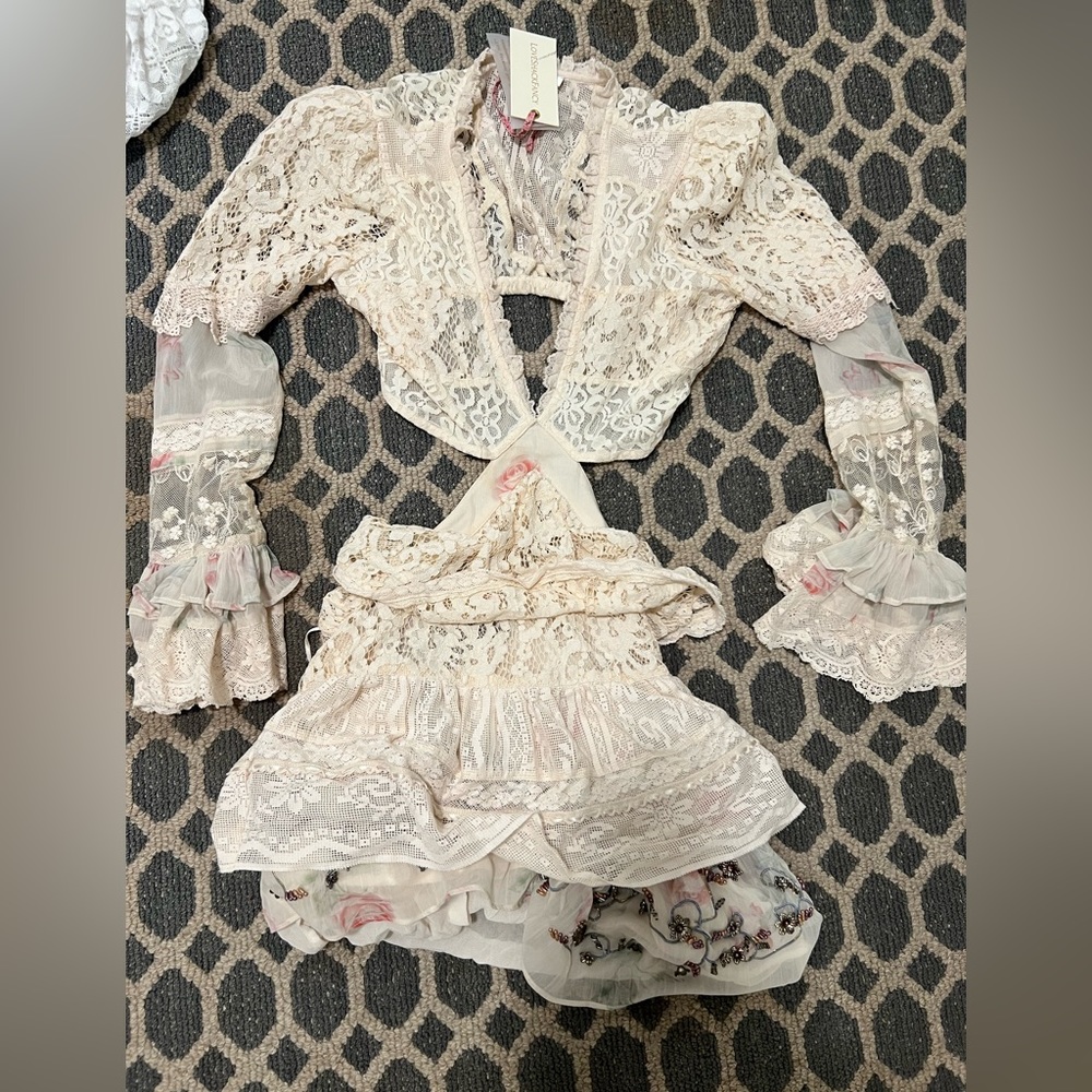 X-small Love Shack Fancy Cut Out dress